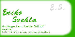 eniko svehla business card